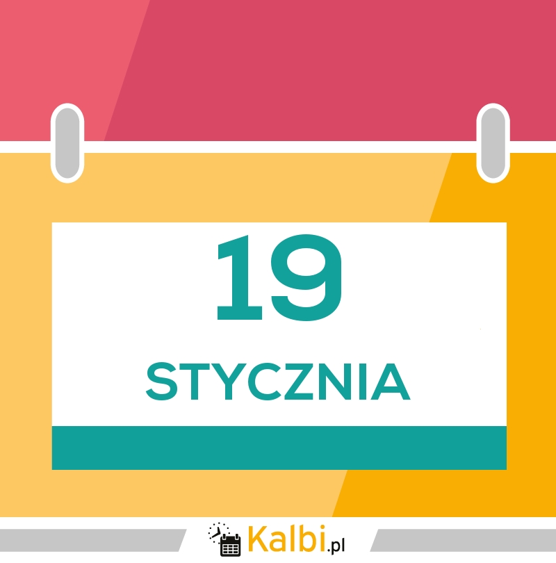 frihed fantom Seletøj 19 stycznia 1990 - kartka z kalendarza Kalbi